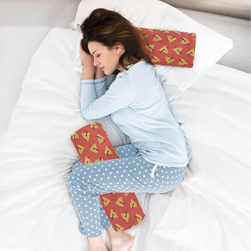 Cool Cartoon Samosa Characters Long Bolster Pillow for Bed Neck Roll Pillow Decorative Round Pillows Decorative Cylinder Bolster Pillow Neck