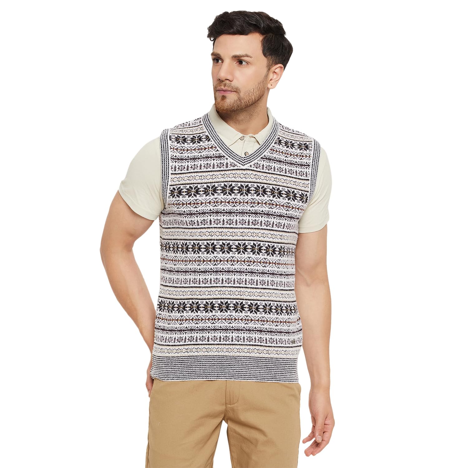 duke Stardust Men Sleeveless V Neck Sweater (SDS2161_Black_XXL)-picture-37