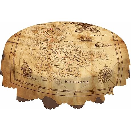 AOYEGO Pirate Table Cloth
