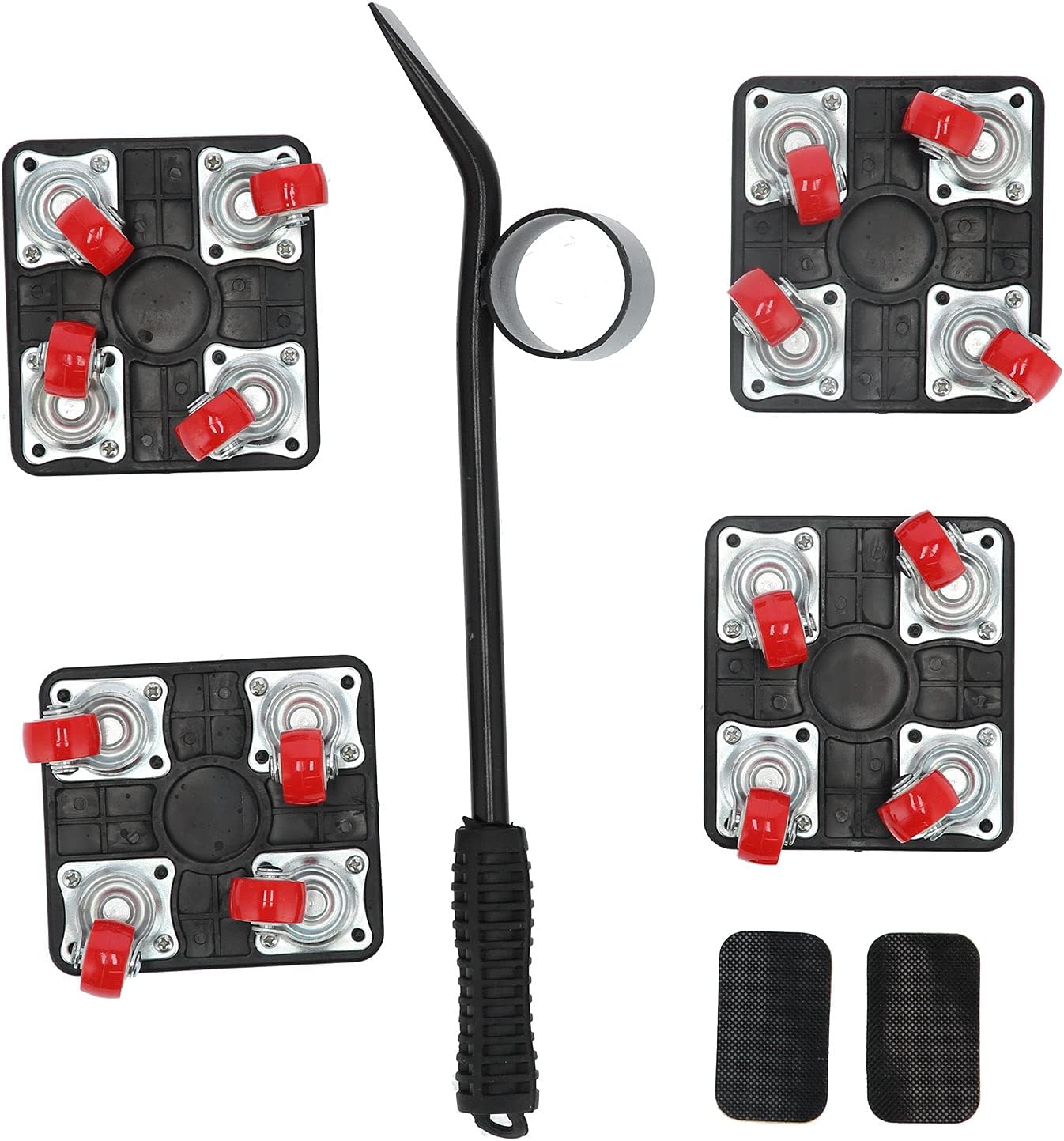 Furniture Lifter Shifter 5 Pcs Weight Mover Heavy Object Moving Tool Kits Includes 4 x Wheel Mover Dolly, 2 x Mat, 1x Furniture Moving Sliders