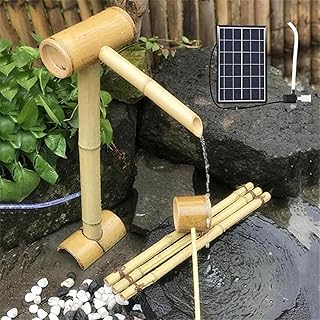 10 Bamboo Fountain Ideas for Zen Style Gardens 37 Handmade Freestanding Bamboo Fountain Kit, Solar-Powered Zen Garden Wate...