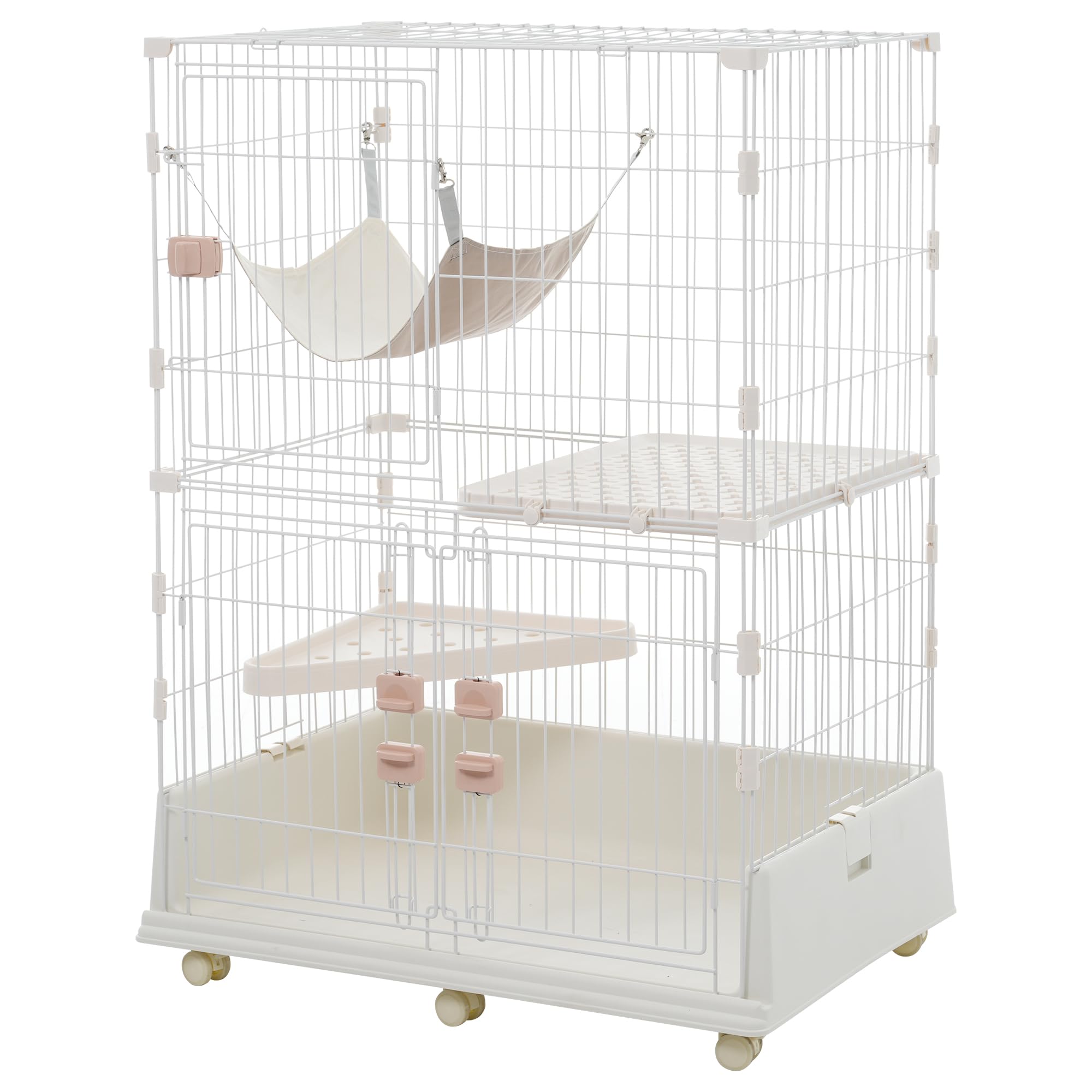 Amazon.co.jp: P PURLOVE 【2025年新仕様】猫 ケージ キャットケージ 2