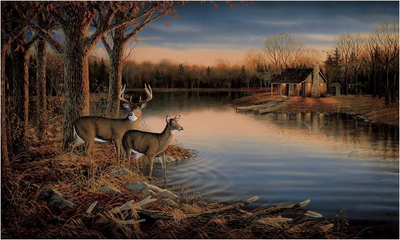 Authеntіс Crаzу Dеаlѕ York Wallcoverings Lake Forest Lodge RA0169M Deer Mural, Multi