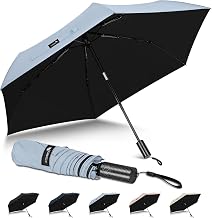 ZOMAKE Folding Umbrella, Ultra Lightweight, Carbon Umbrella, Memory Shape, Anti-Reverse Construction, Compact, UV Protection, Water Repellent, Quick Drying, Durable, For Commuting to Work, Travel