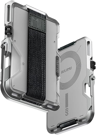 Aulumu G03 Transparently Magnetic Wallet Card Holder | Magnetic Wallet Compatible with MagSafe | Multi Function - Mobile P...