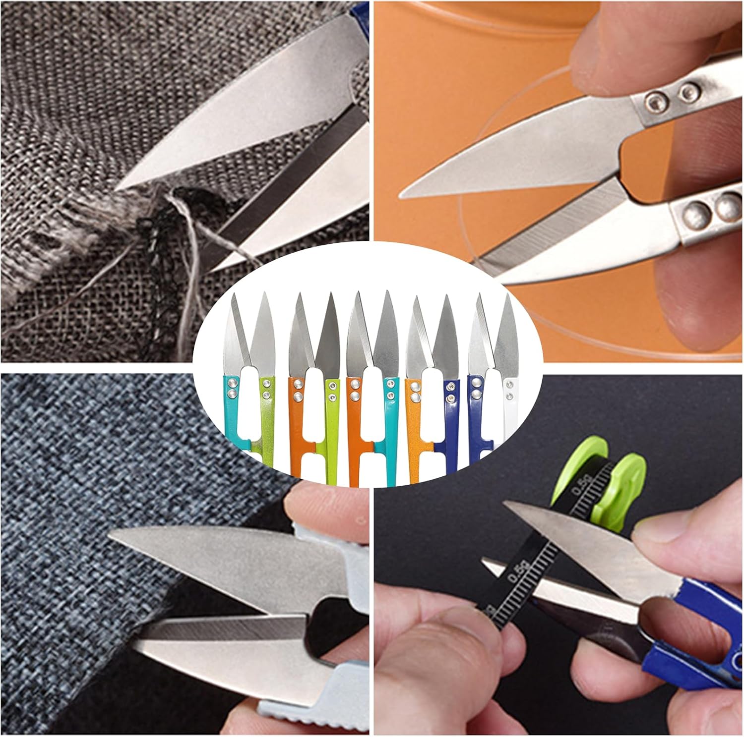 Embroidery Scissors,5PCS Sewing Scissors,4.1Inch Thread Cutter for Embroidery Cross Stitch Sewings Craft Suppliess DIY Supplies,Stainless Multipurpose Use Snips Scissorss for Sewings (5)