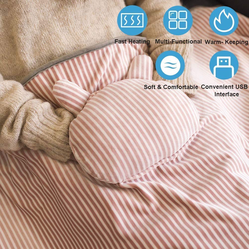 Ogrzewanie USB koc grzewczy do picia koc elektryczny zmywalny flanelowy na kolana, bezprzewodowy koc podgrzewany szal zimowy