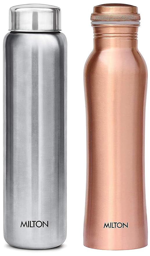 MILTON Aqua 1000 Stainless_steel; Copper Water Bottle, 1 Piece Amazon