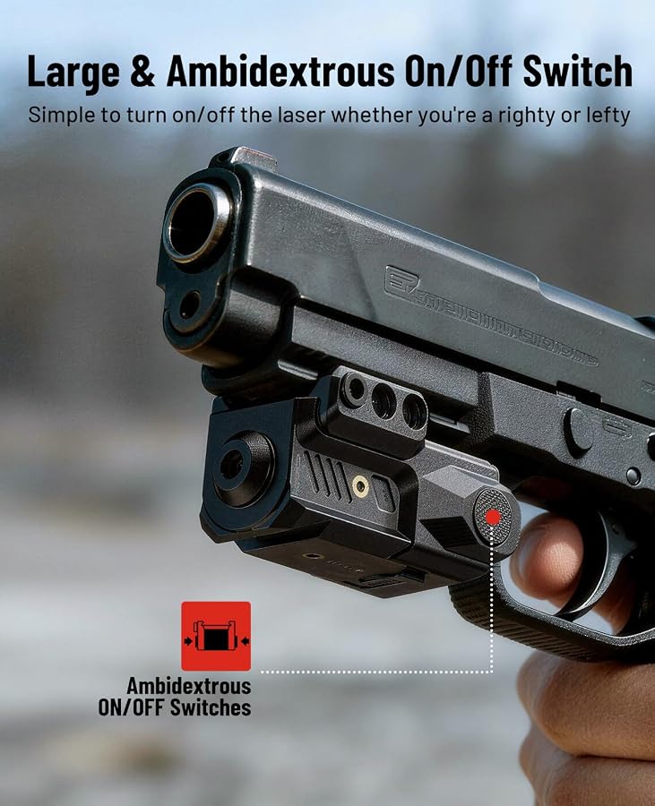 EZshoot Laser Sight for Pistol, Sub Compact Green Small Laser for Handgun, image 7