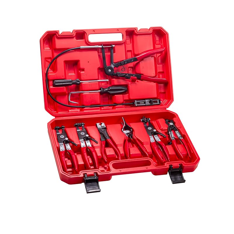 Kit de Alicates para Abraçadeiras de Mangueira ZJPHANER com 9 Peças e Estojo