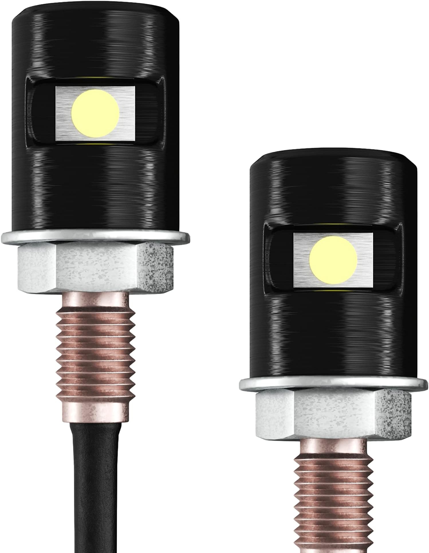 AUTOMAJOR License Plate Light — License Tag Screw Bolt Lamp — 12V Waterproof LED 6500K Cool Tone Tag Light — Replacement for Motorcycle Bike Car Truck RVs ATV
