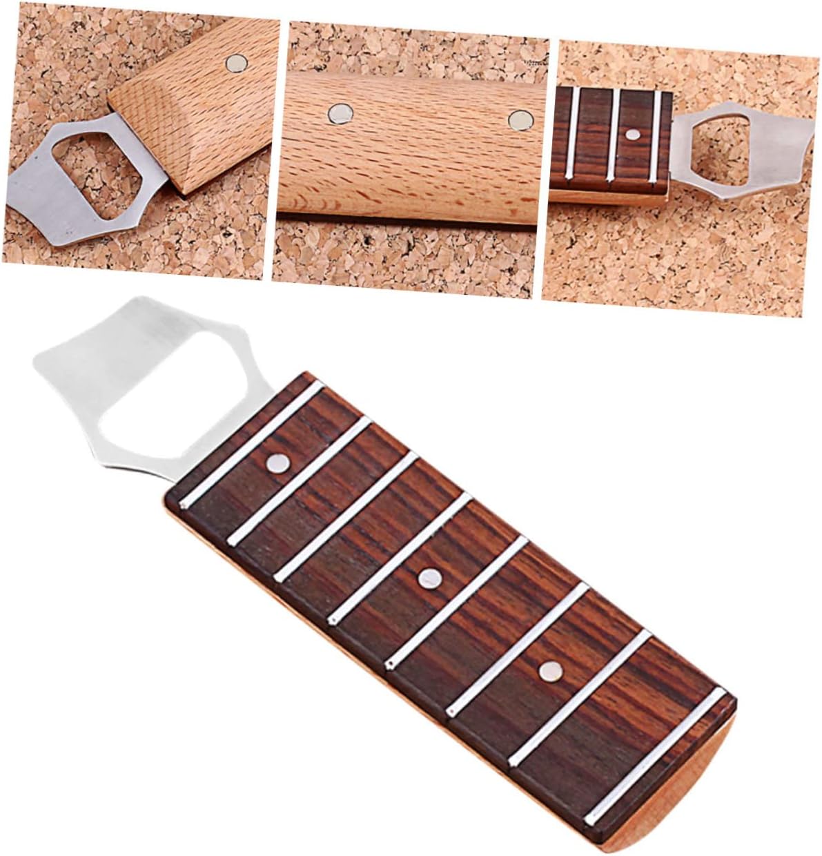 KICHOUSE Guitar Shaped Bottle Opener Accessory for Music Unique Design for Beer Beverage Enthusiasts for Parties Home Bars image 3