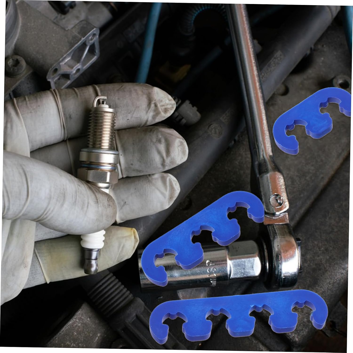 6pcs Spark Plug Wire Separator Car Engine Wire Clips Clamp Accessories