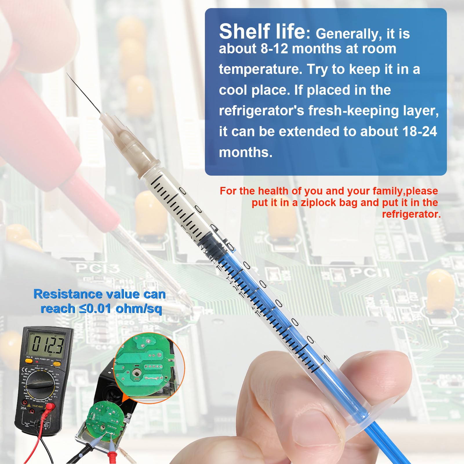 Vernice Conduttiva, Argento Conduttivo, 0,3ml Pasta d'Argento, Pasta D'argento Conduttiva per la Riparazione di Prodotti Elettronici Come Circuiti Stampati, Telecomandi, Tastiere, 3 Pezzi