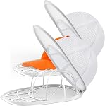 Eiito Hat Washer for Washing Machine,Hat Cleaner for Baseball Caps with Frame Cage and Mesh (1Pack white with mesh)