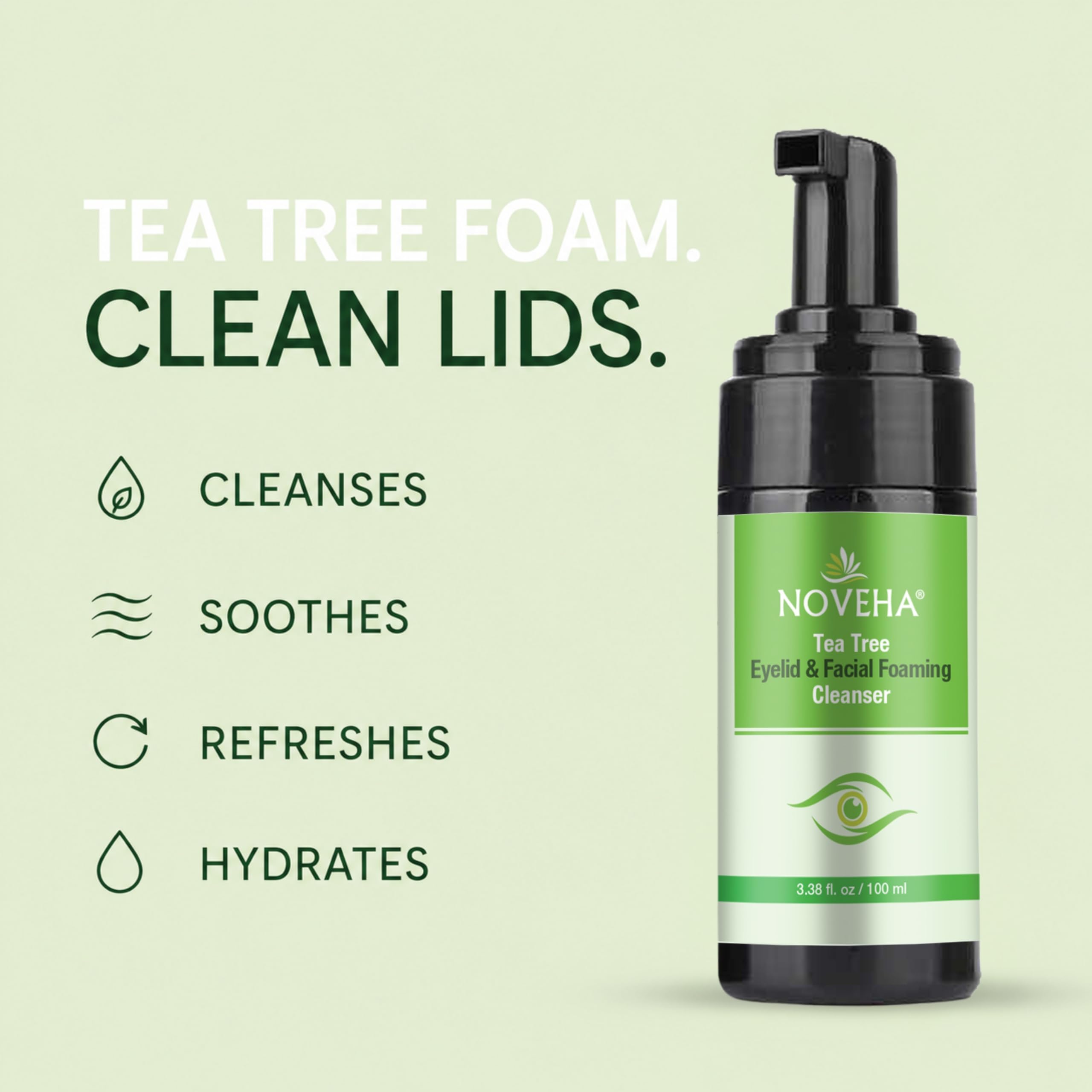 Amazon.com: NOVEHA Tea Tree Oil Foaming Gentle Cleanser