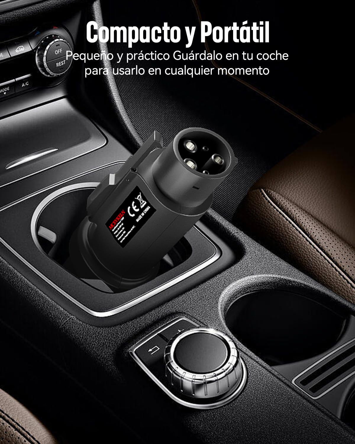 EV Adaptador de Carga Tipo 2(IEC62196) a Tipo 1(SAE J1772) | 32A/16A EV Convertidor de Cable de Carga Tipo 2 a Tipo 1 Coche Eléctrico, sólo para los Vehículos Estándar Americano