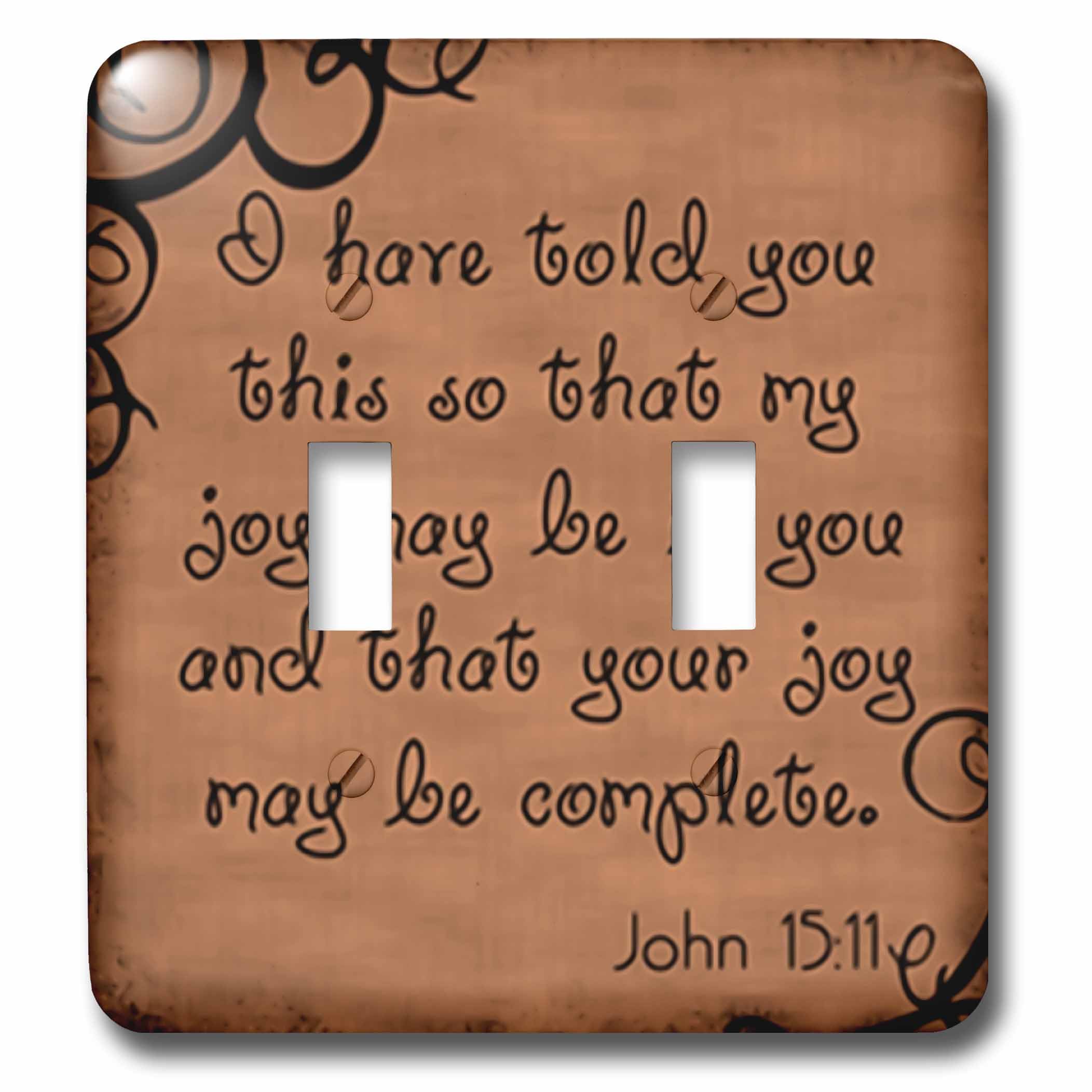 Biblia Christian Inspirational Saying interruptor doble luz para pasillo