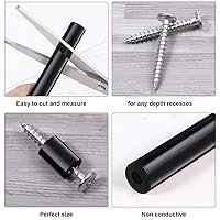 Vista 3 de Outus Kit de 120 separadores de tornillos de toma de corriente de 0.236 in, espacio redondo, sin rosca, espaciadores eléctricos de salida larga, kit