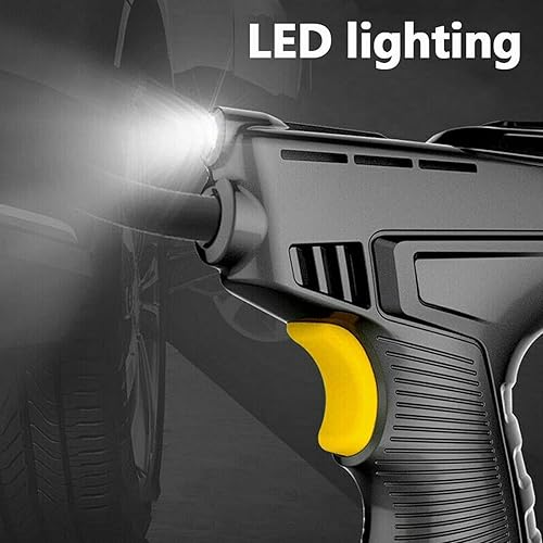 Miniatura 5 de Compresor de aire inalámbrico para coche de 120 W, inflador de neumáticos recargable por USB, pantalla digital, bomba inflable, medidor de presión,