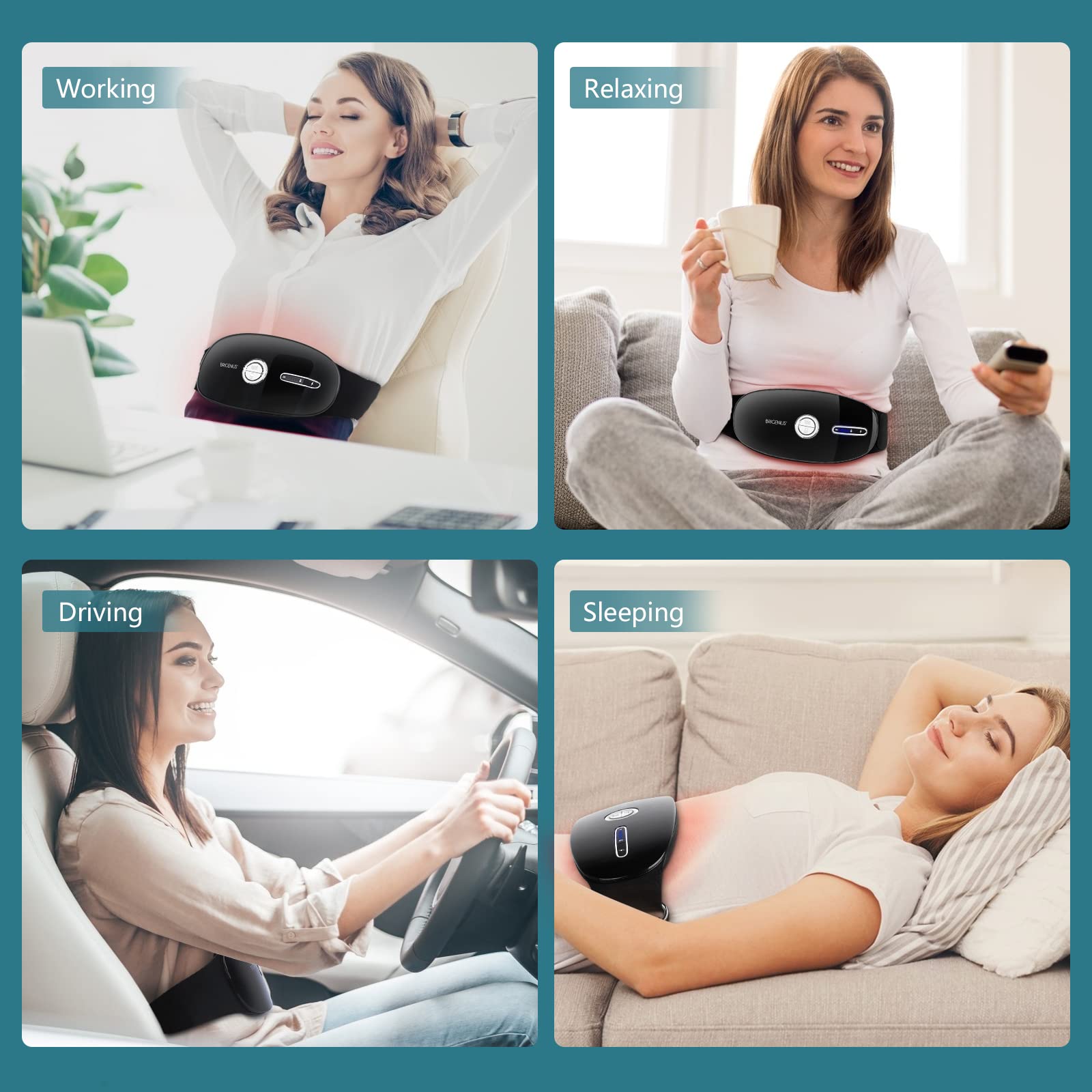 Heating Pads, Graphene Heating Belt for Abdomen Stomach Pain Relieve, Wireless Heating Pads