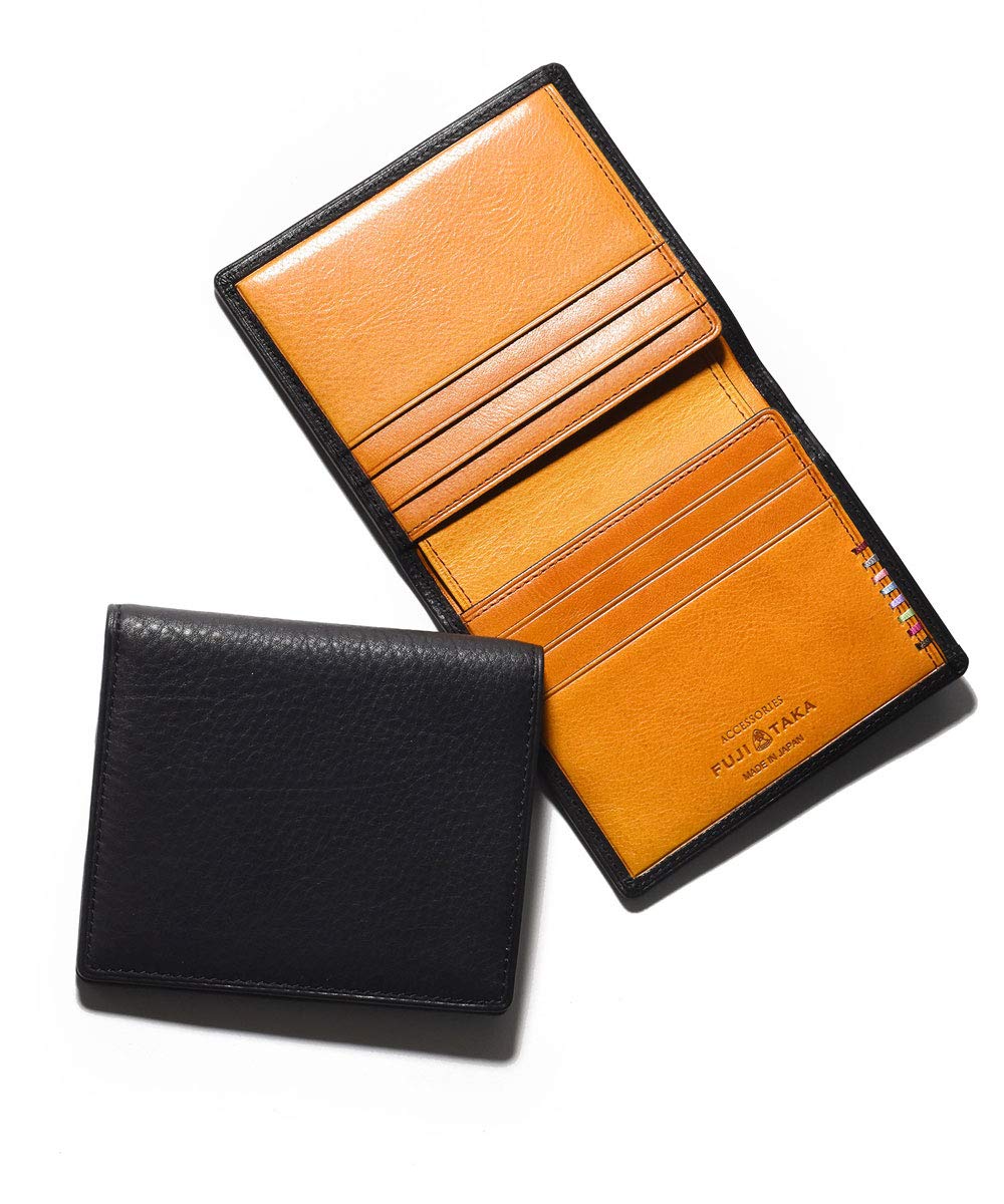 Amazon | [FUJITAKA] ACCESSORIES コンパクト 二つ折り財布 カード段6