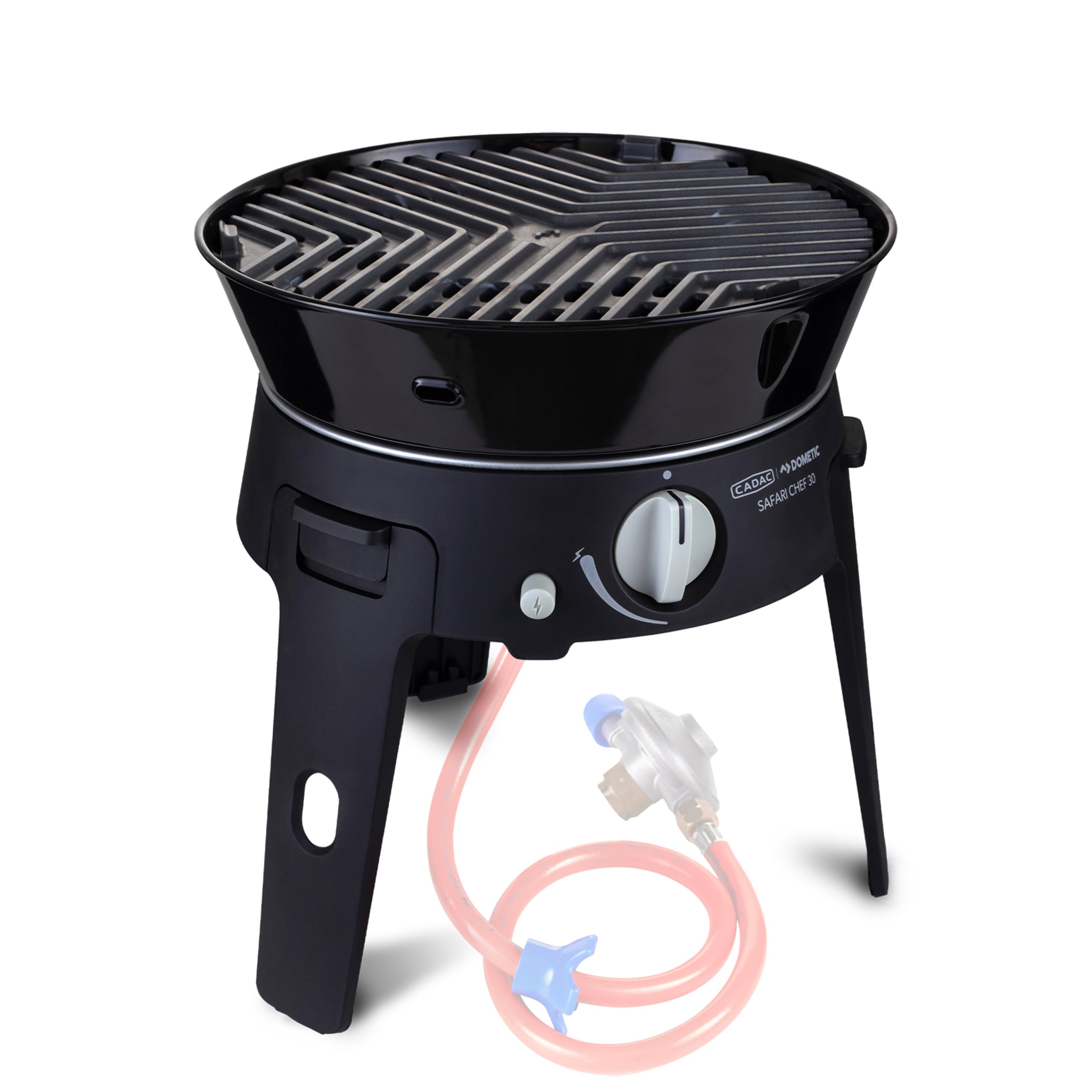 CADAC - Safari Chef 30 LP Combo - Barbecues portables - Revêtement céramique GreenGrill - Incl. Housse de protection - Camping - Les incontournables du barbecue - Utilisation en extérieur