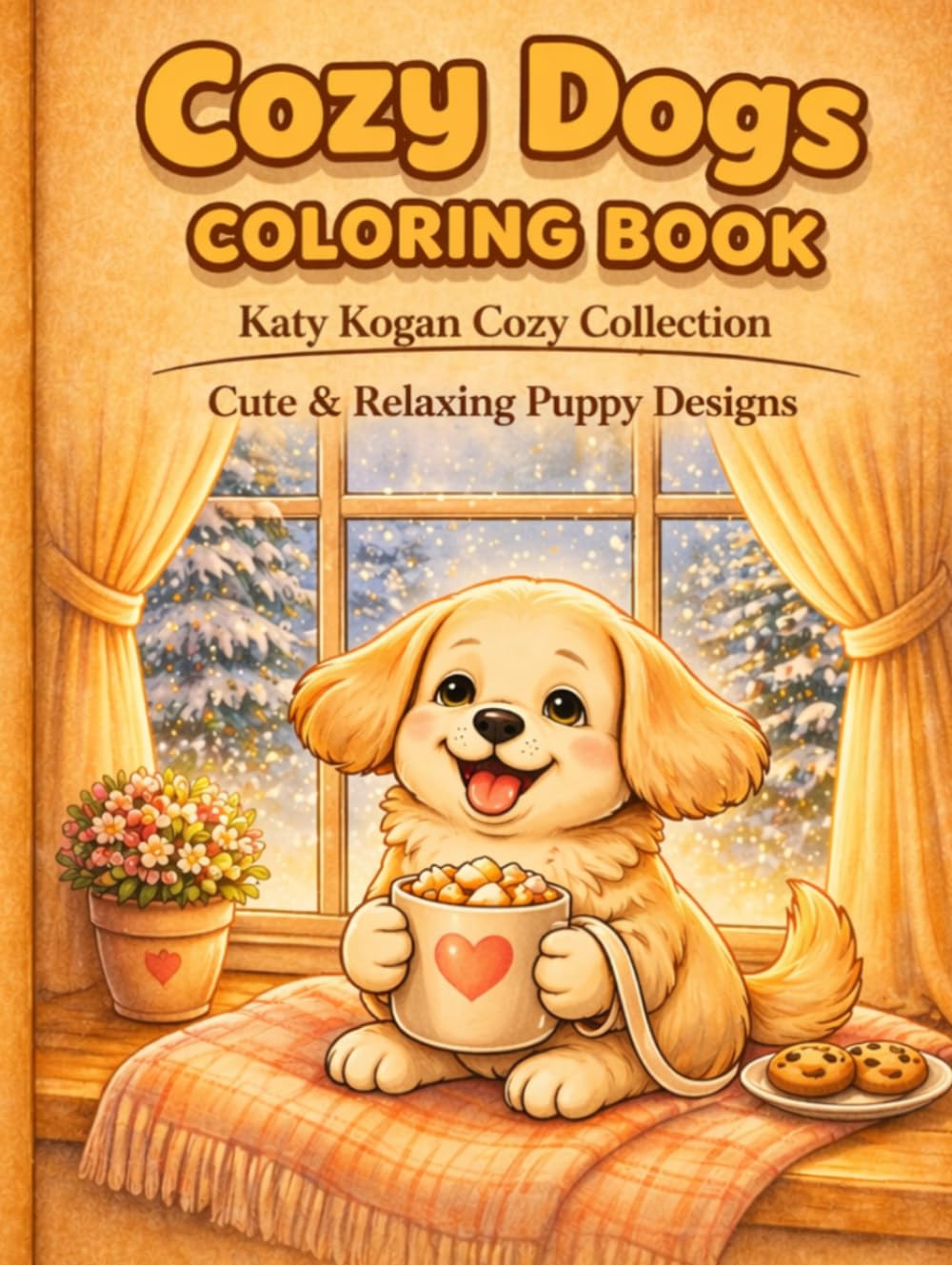 Cozy Dogs Coloring Book: Cute & Relaxing Puppy Designs