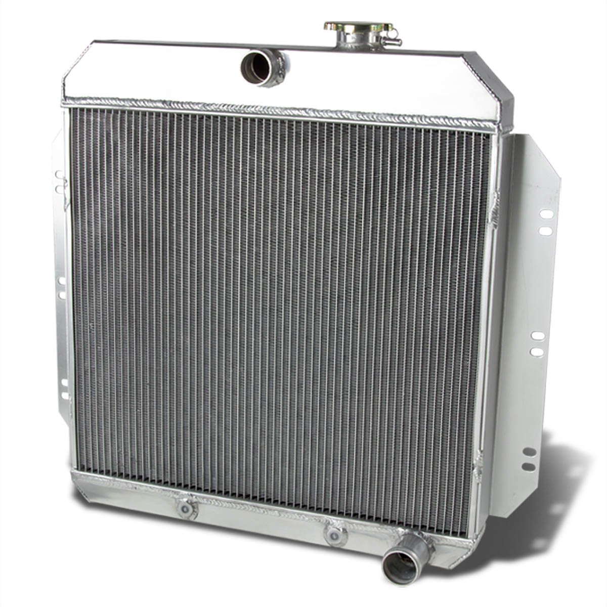DNA MOTORING RA-CHEVYT60-3 3-Row Full Aluminum Radiator Compatible with 1960-62 Chevrolet C-/K-Series, Compatible with GMC 1000/1500/ 2500/3000