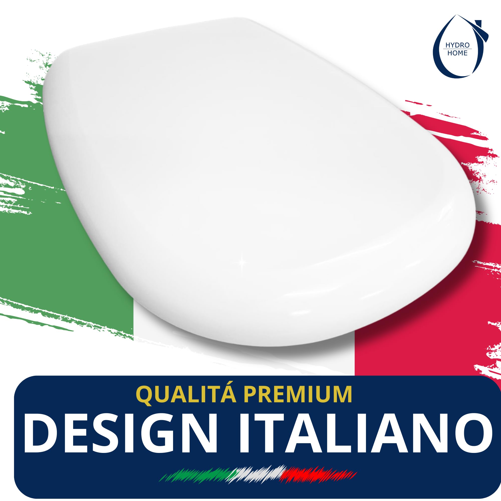 Ideal Standard Teza Jako Oryginalny , Termoutwardzalny Plastikowy Tablet Wc Z Stałymi Zawiasami Ze Stałymi Nierdzewną, Oś Wc Kolor Biały MADE we Włoszech