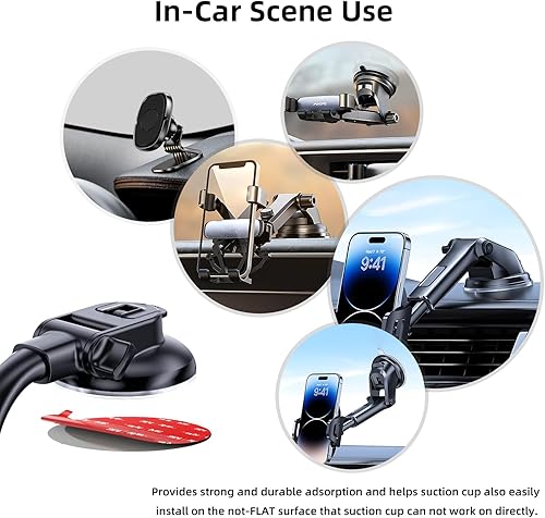 Miniatura 5 de Almohadillas adhesivas de doble cara. Cinta adhesiva de montaje para cámara de salpicadero. Reemplazo de almohadilla adhesiva para montaje en