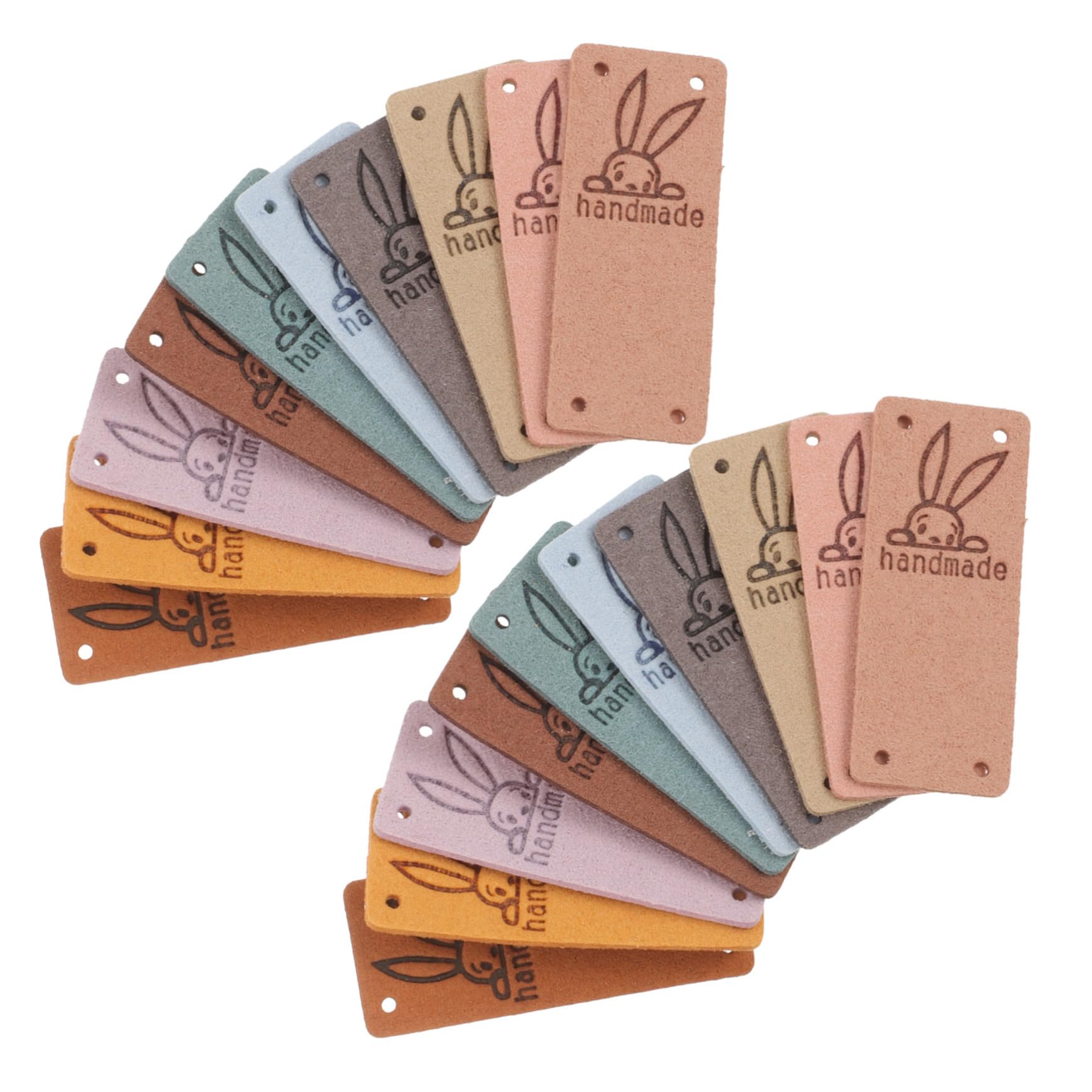 Amazon.co.jp: Sewroro 50個手作り用レザーラベル なタグ 縫製