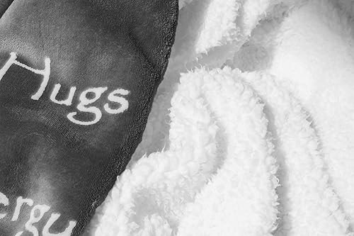 Miniatura 2 de Manta de compasión, coraje, fuerza y abrazos muy suaves y cálidos, buen regalo para pronta mejoría, manta de felpa para curar pensamientos, energía