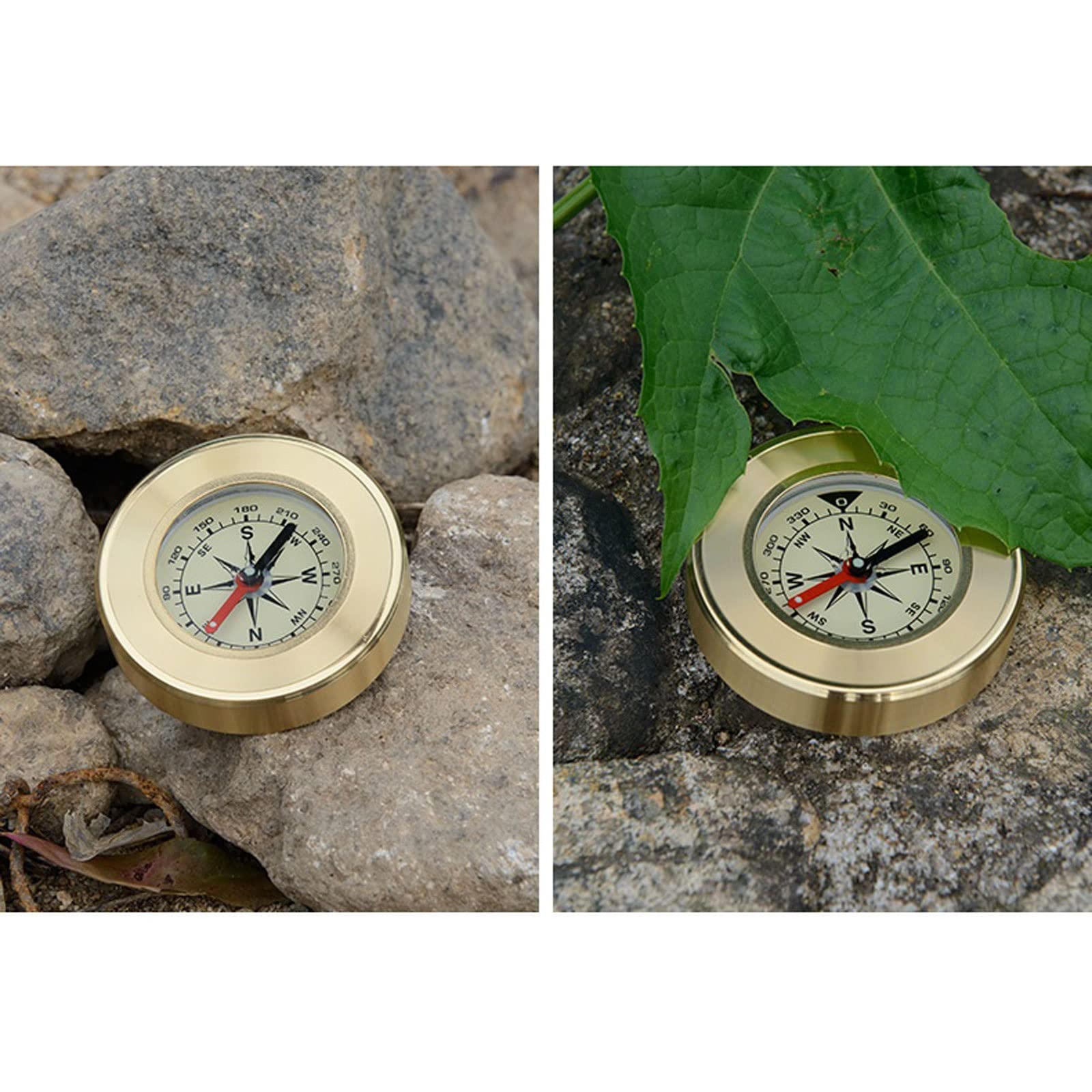Kompas Mini Camping Marching Lensatic Compass Magnifier Gold Wild Survival Nawigacja Noctilucent