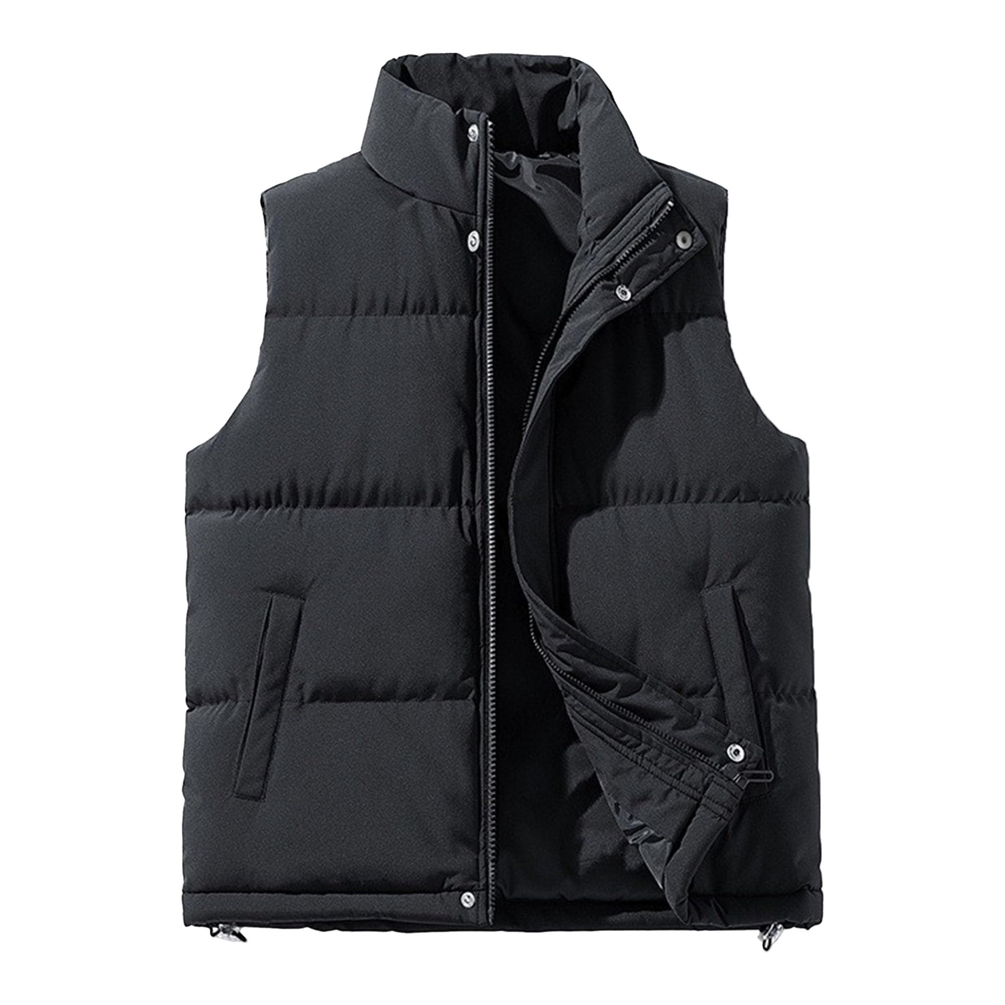 Gilet imbottito da sci per donna e uomo spesso antivento caldo gilet invernale leggero con cerniera