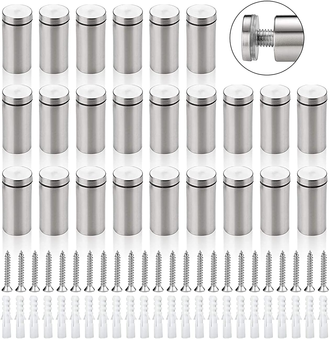 Myusbest 3/4 inch x 1 inch Standoff Screws, Stainless
