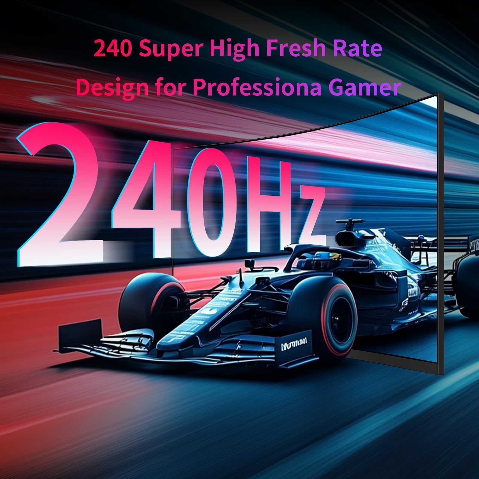 KTC 32 Inch 240Hz Curved Gaming Monitor, 1000R VA, QHD (2560x1440p), 4000:1 Contrast, Support FreeSync GSync, HDMI2.0 (144hz)/DP1.4(240hz)/Earphone, Tilt, Xbox PS5 Switch, 2K Computer Monitor for