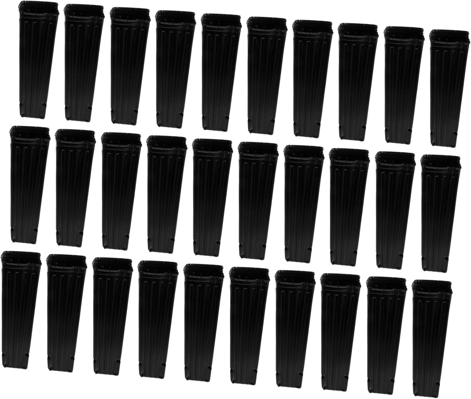 Kisangel 50pcs Plastic Nursery Bags for Fruit and Bonsai Planting Thickened Black Seedling Grow Pouches with Breathable Design Practical Nutrition Containers for Healthy Root Growth and