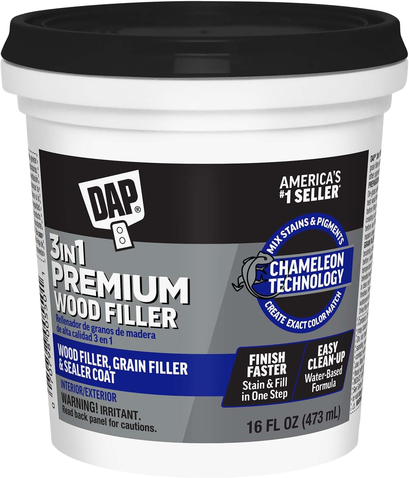 DAP Premium Wood Filler, White, 16 oz (7079800550)