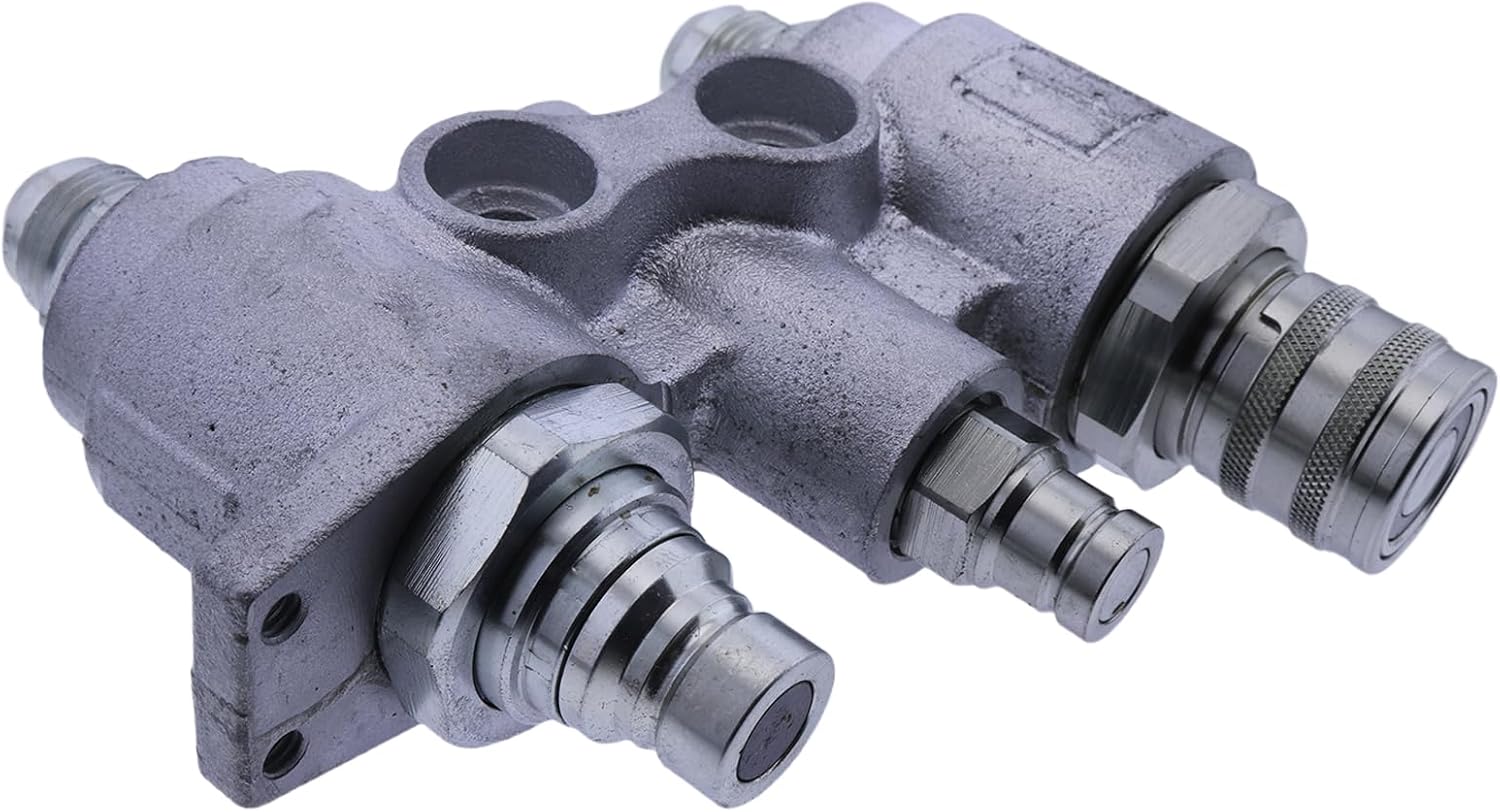 FridayParts 48mm 4BD4FH Hydraulic Coupler Block 7246783 for Bobcat Skid Steer Loade S175 S205 S250 T250