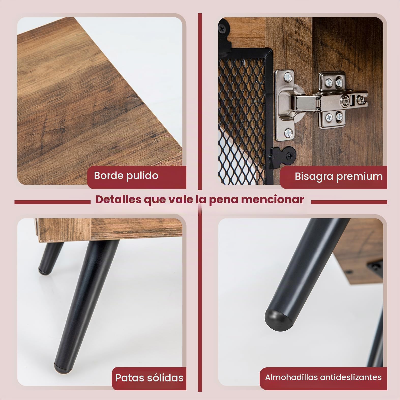 KOMFOTTEU Aparador de Vino para Cocina, Armario Industrial con Estante Extraíble de 11 Botellas y Portavasos, Mueble Buffet con 2 Puertas de Malla y Dispositivo Antivuelco, para Comedor, Salón