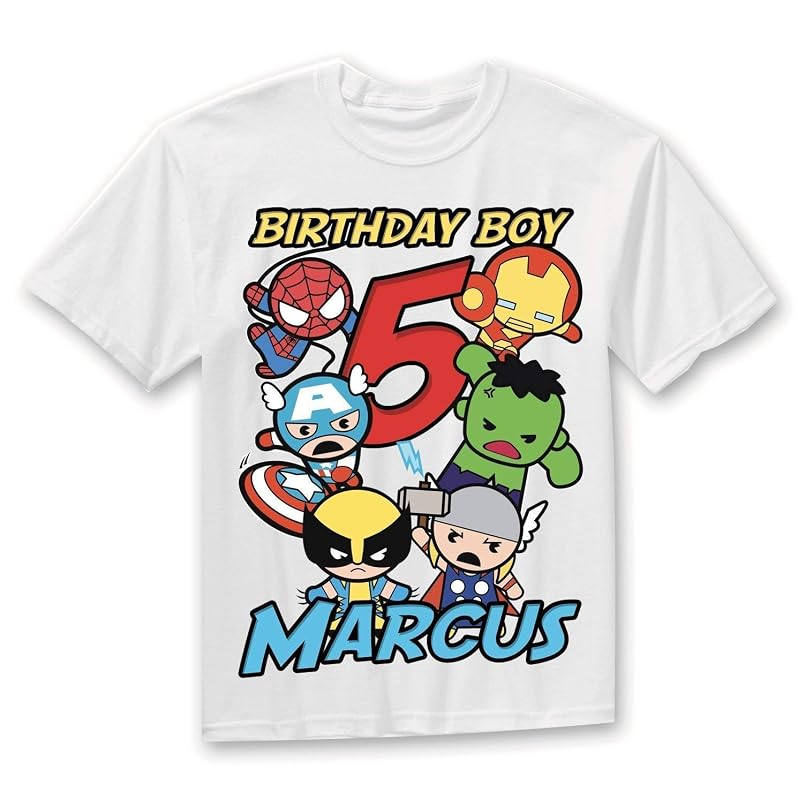 Avengers Superhero birthday shirt 