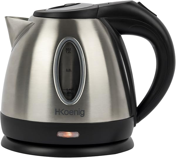H.Koenig BO12 Hervidor Eléctrico 1.2L Acero Inoxidable