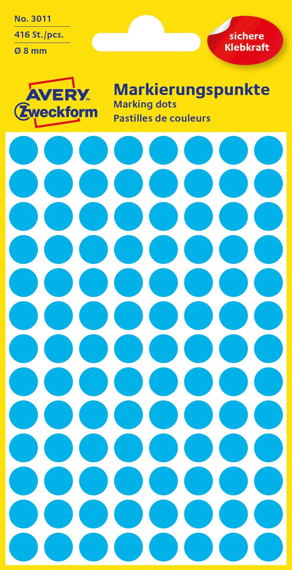 Pastilles De Marquage Autocollantes AVERY Zweckform - Format 12 Mm, Diverses Couleurs, Papier