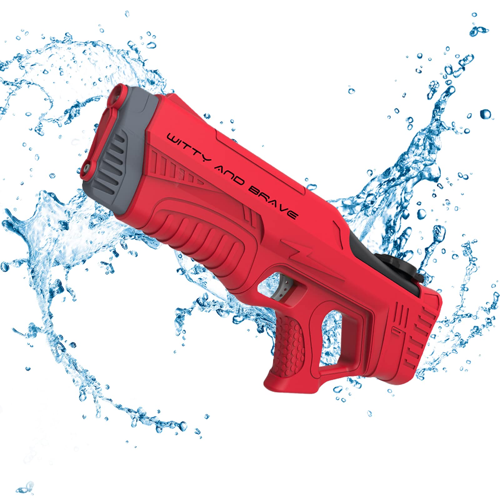 RoserRose Pistola De Agua Eléctrica 500ml – Automática, Con Luces LED Y Sonido, Para Niños Y Adultos, Ideal Para Piscina Y Playa