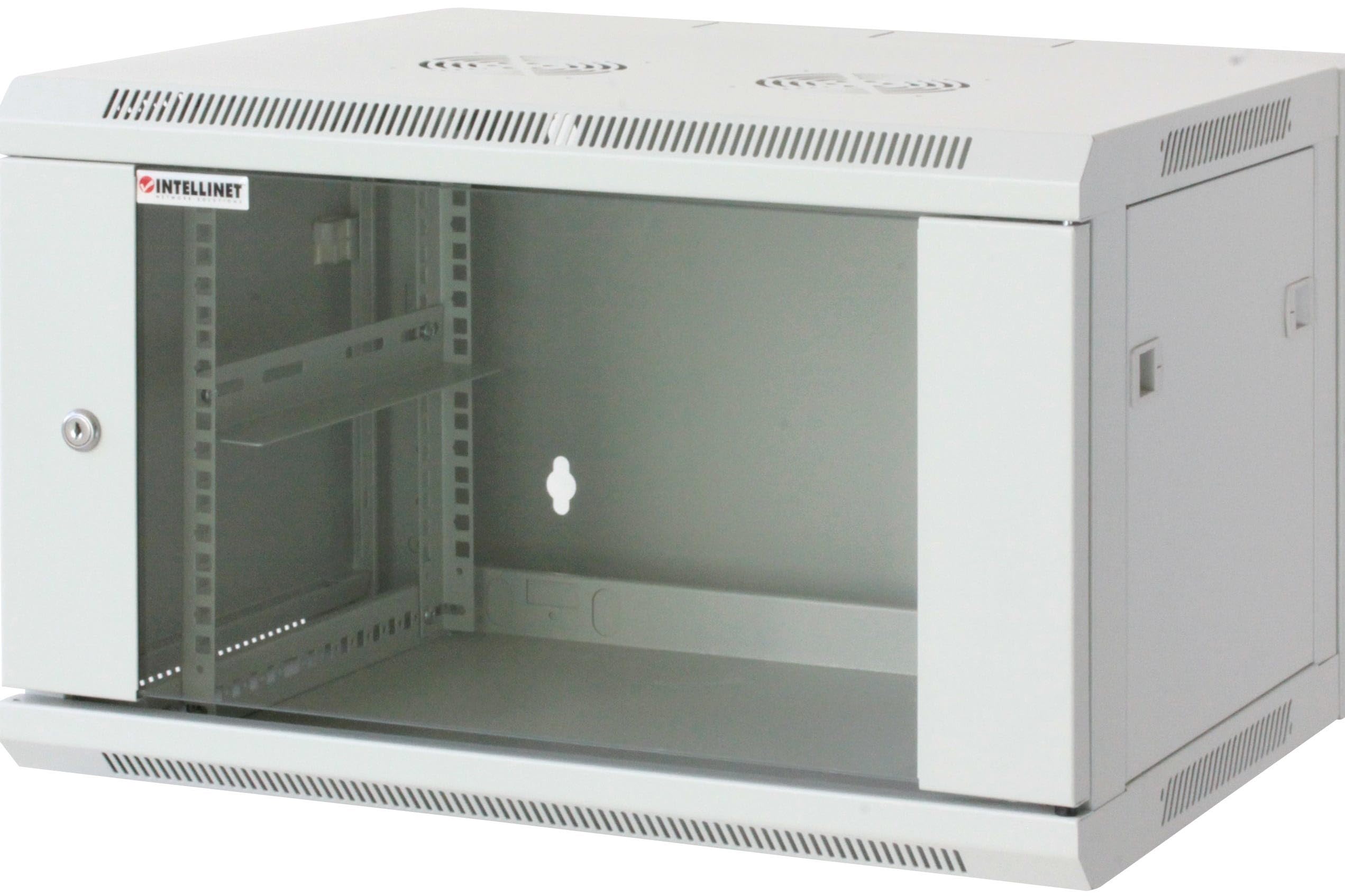 Intellinet 19"" Network Cabinet Wall Mount Standard 6U 450Mm Deep Grey Assembled