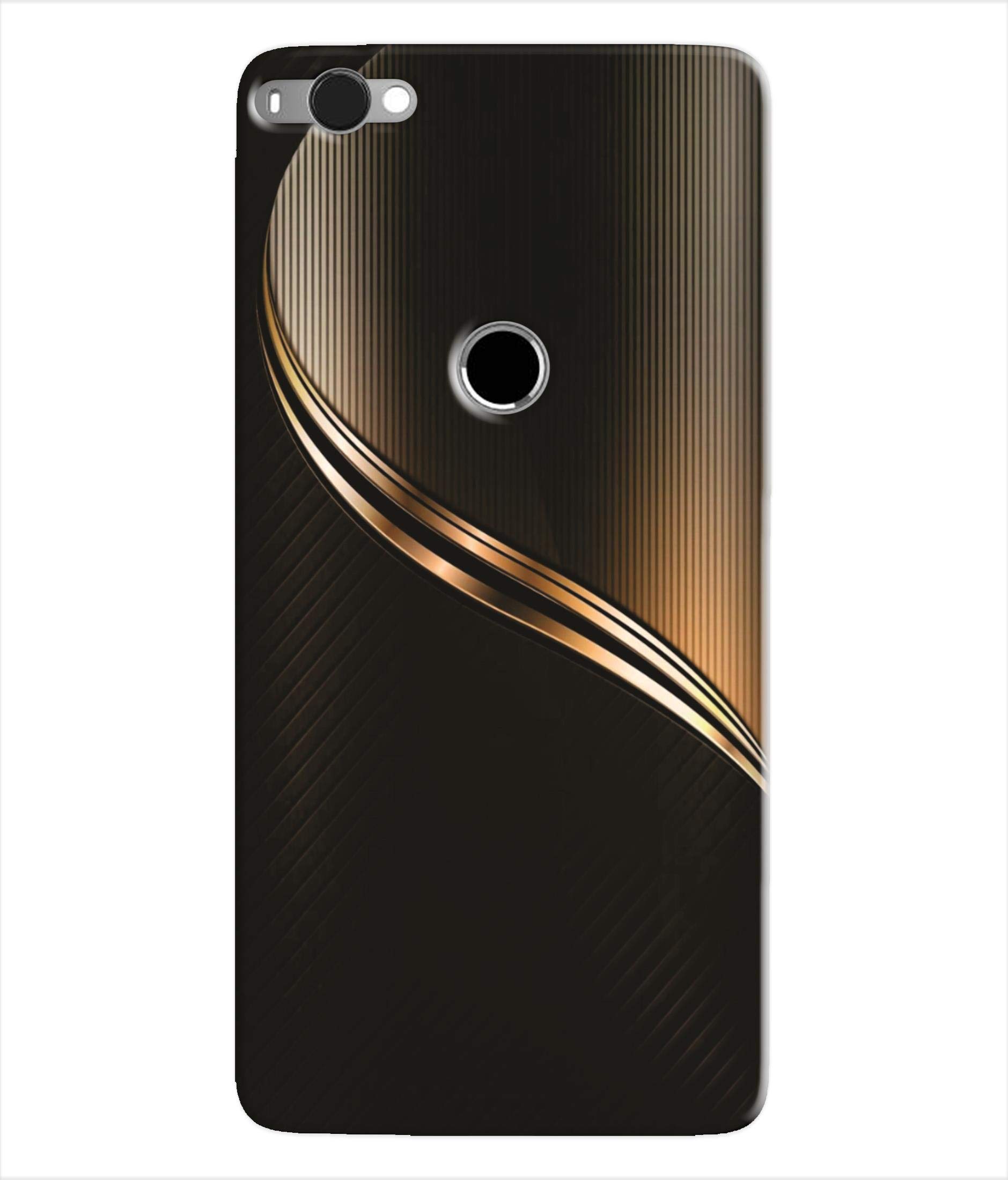 Pinaaki Enterprises Silicon Printed Designer Back Cover for Smartron SRT (Leather Texture Design)