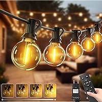 btfarm Catena Luminosa Esterno 10M con Telecomando, G40 LED Lampadine Luci da Esterne