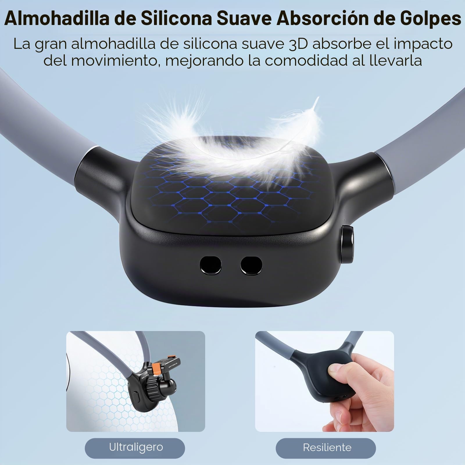 REYGEAK Soporte de Cuello magnético para dji Osmo Action, Soporte para cámara POV, Soporte con Correa de Pecho Ajustable Compatible con Accesorios dji OSMO 360/Action 5 Pro/4/3