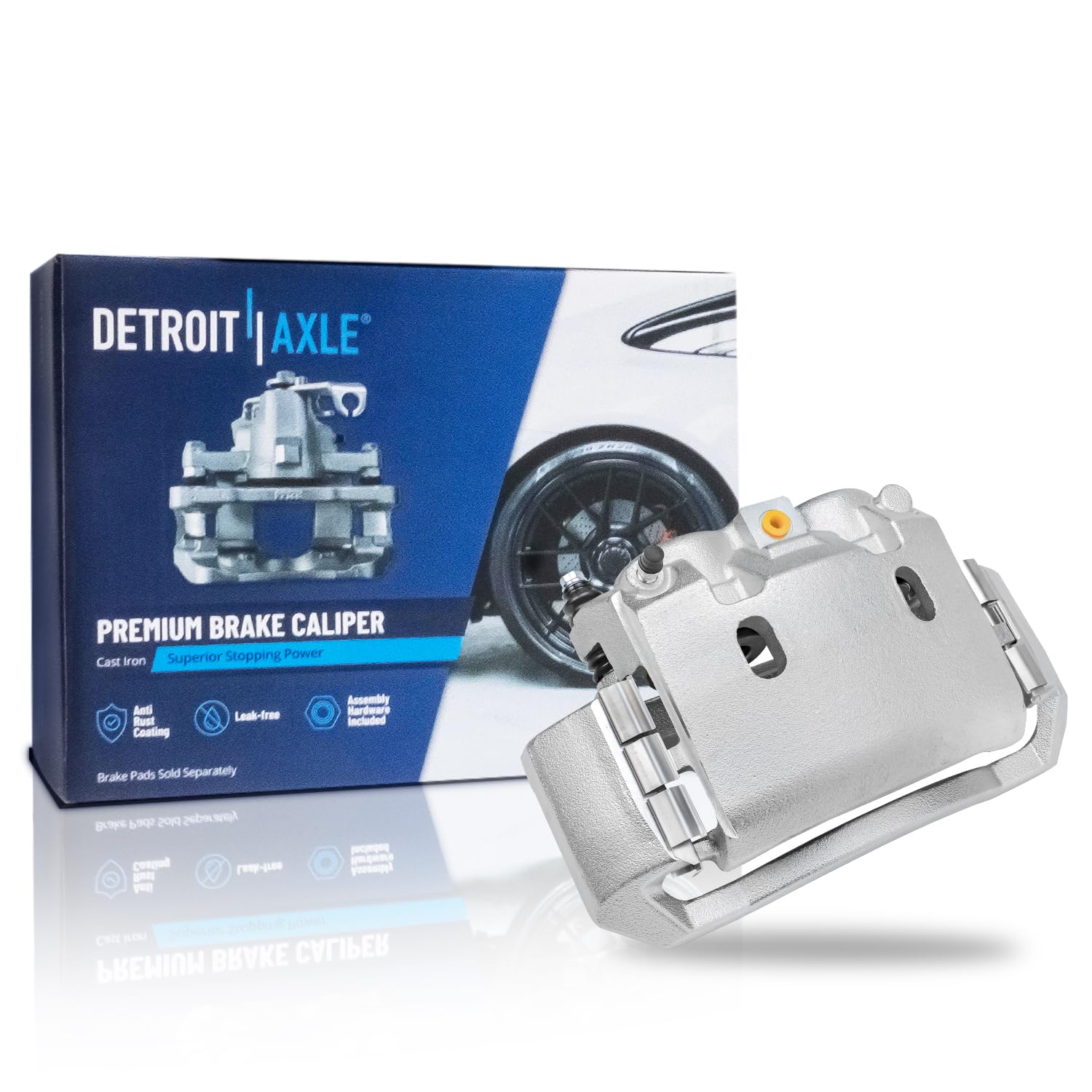 Detroit Axle - Front Left Brake Caliper with Bracket For Dodge Ram 1500